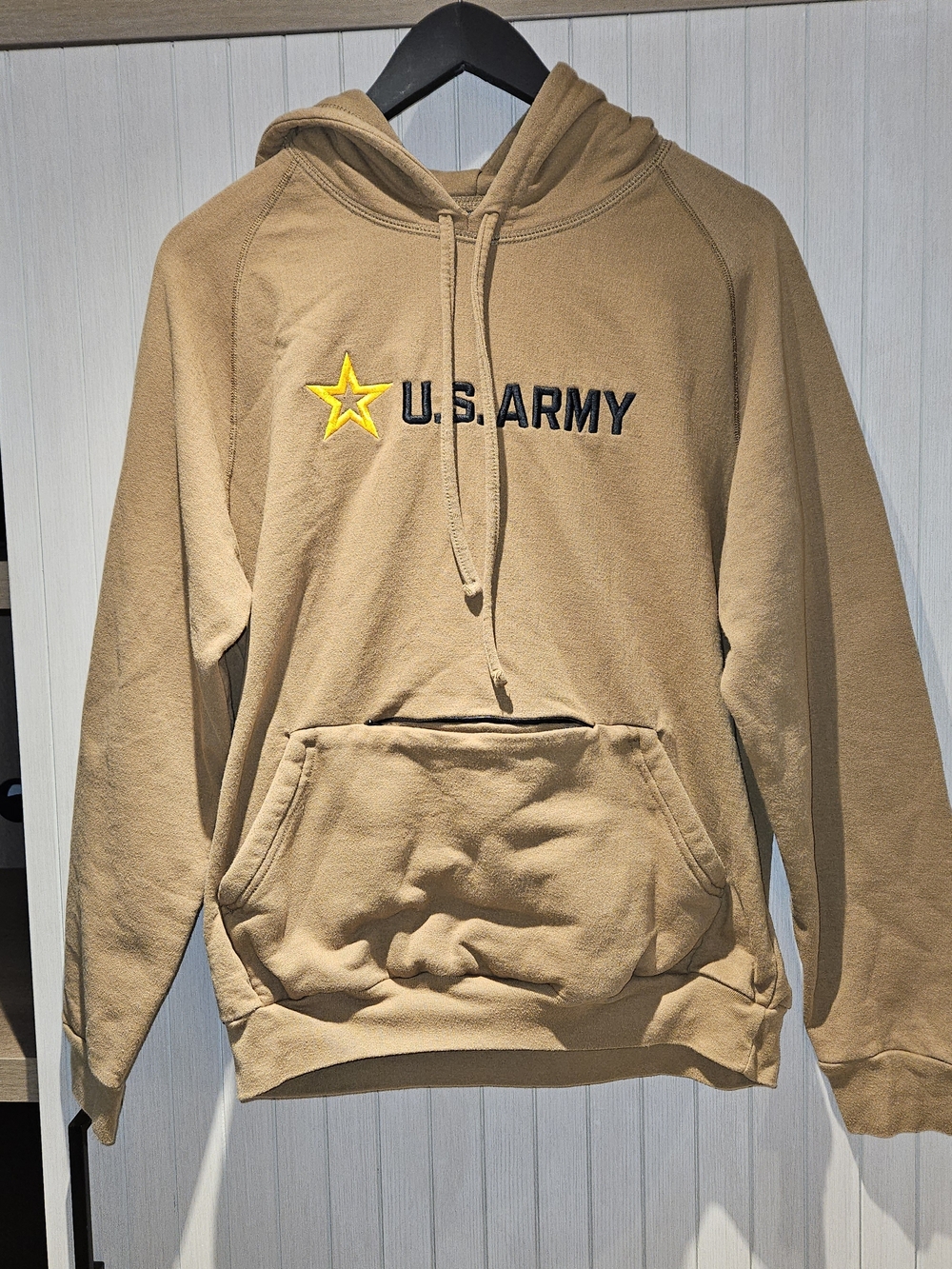 U.S. Army Men's Tan Hooded Sweatshirt
